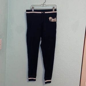 PINK black and white yoga sweats